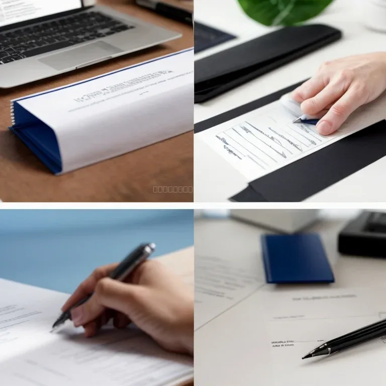 Receipt and invoice on a desk